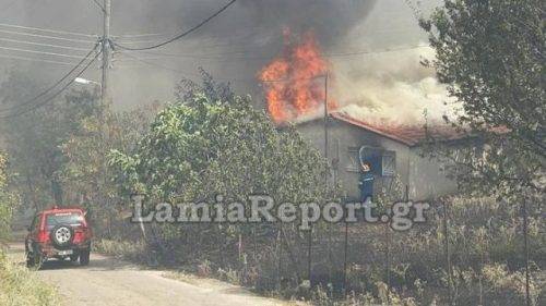  Λαμία: εκκένωση του βόρειου τμήματος της από την φωτιά που καίει